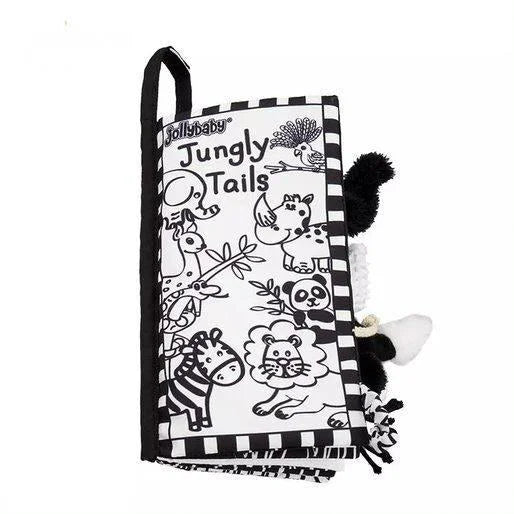 black and white fabric book