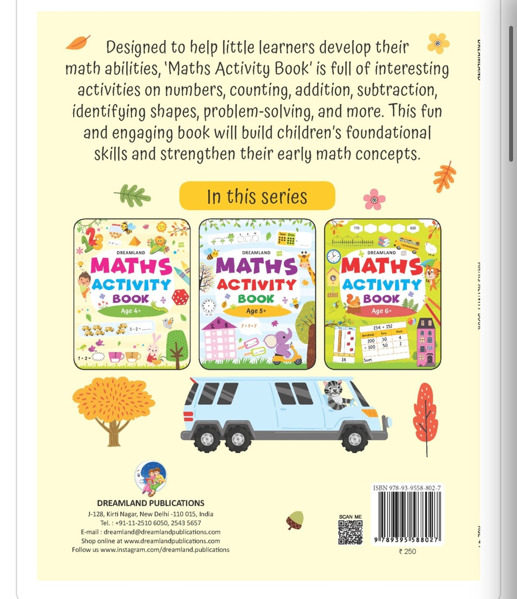 Maths Activity Book Age 4+