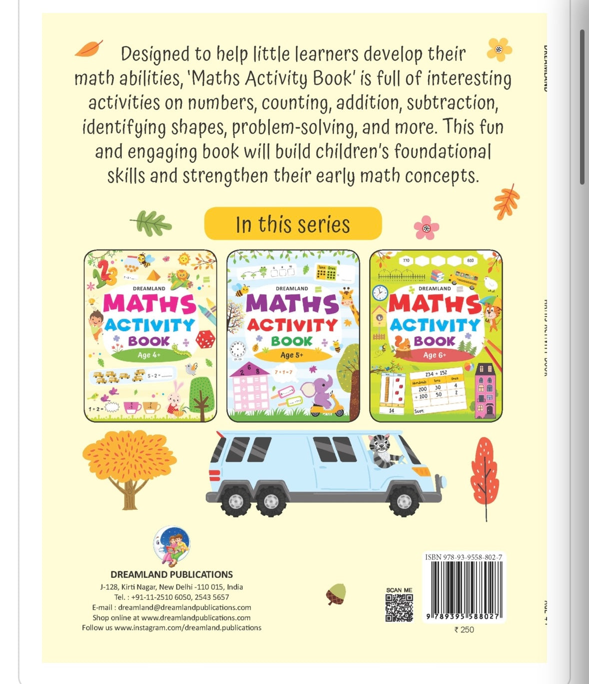 Maths Activity Book Age 4+