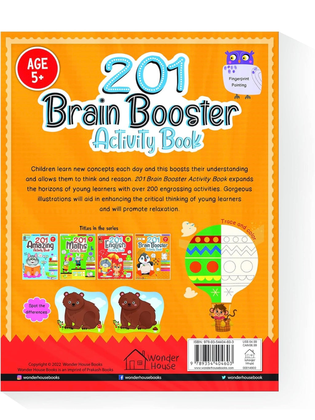 201 Brain Booster Activity Book - Fun Activities and Exercises For Children: Tracing & Pattern, Colors & Shapes, Maze