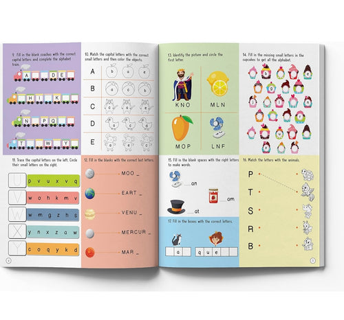 201 English Activity Book - Fun Activities and Grammar Exercises For Children: Alphabet & Words, Rhyming & Opposites