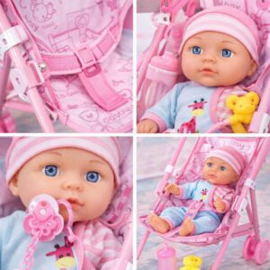 Baby and Stroller