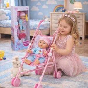 Baby and Stroller